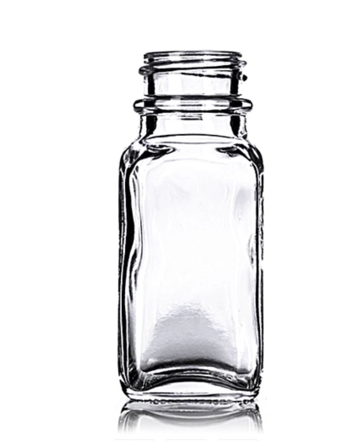 6 Pack Small Clear Glass Bottles with Lids